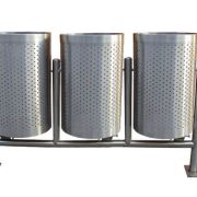 Cesta 3 Puestos Acero Inoxidable 75 LC/U